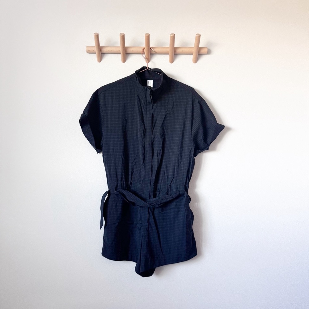 Fabletics Ripstop Short Onesie in Black - Picture 2 of 12